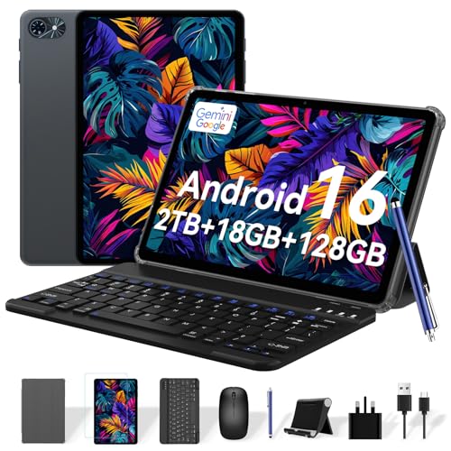 TABWEE T80 Android 16 Tablet, 2026 Tablet with Keyboard and Pen